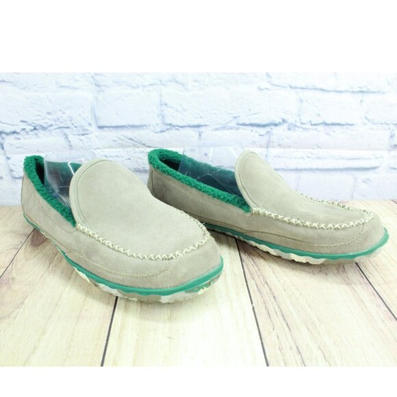 LL Bean Suede Fleece Lined Nonslip Water-Resistant Mountain Slippers Size 12 M - Picture 3 of 9